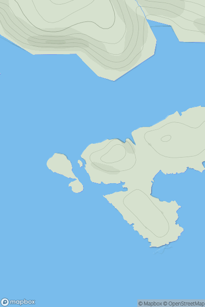 Thumbnail image for Egilsay [Shetland Islands] showing contour plot for surrounding peak
